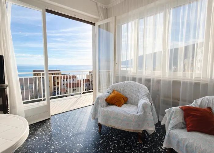 Apartment Vista Mare Panoramica Terrazza Privata - Parcheggio - Relax A 5 Min Dal Mare *