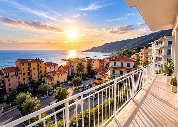 Vista Mare Panoramica Terrazza Privata - Parcheggio - Relax A 5 Min Dal Mare